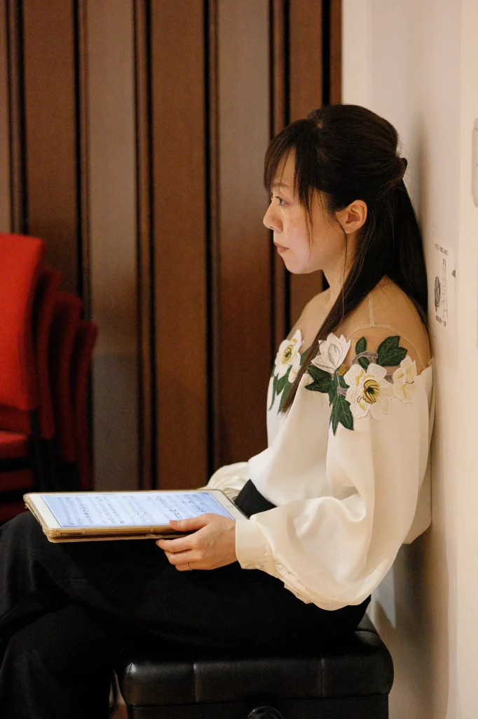 徳永 慶子（ヴァイオリン）マスタークラスの様子